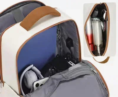 Sac a dos voyage femme cabine Ryanair léger et étanche, idéal pour transporter un ordinateur 15,6 pouces et organiser tous les accessoires