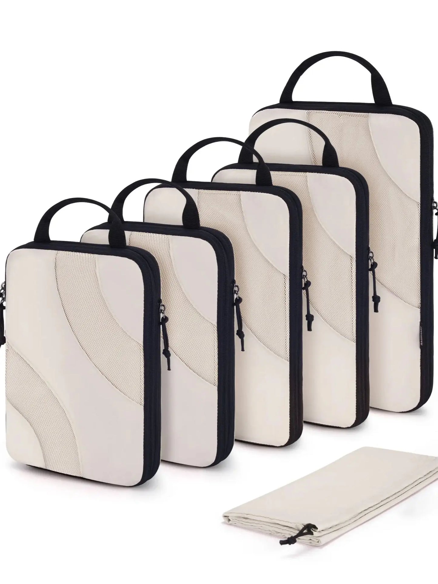 Cubes de compression pour valise et bagage, organisateur de voyage léger avec sac chaussures, rangement optimisé des vêtements