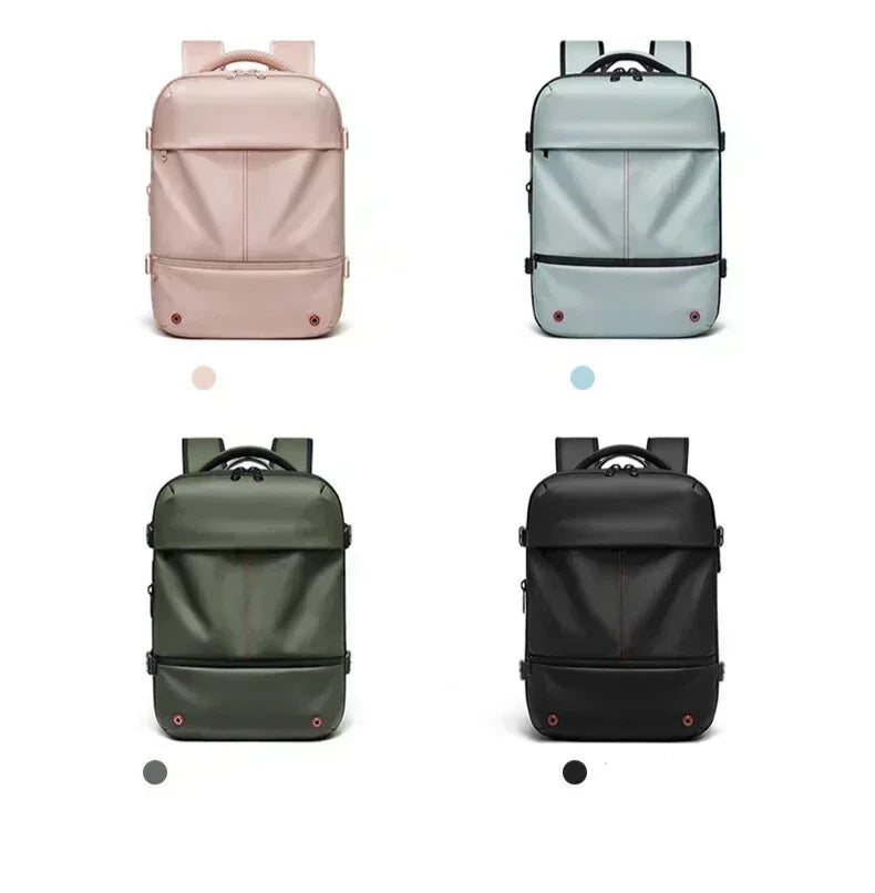 Sac à dos compression sous vide Vacupack en 4 couleurs, rangement voyage longue traîne