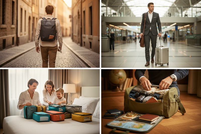 Bagage cabine parfait : configuration idéale selon votre profil (minimaliste, business, famille, long séjour)