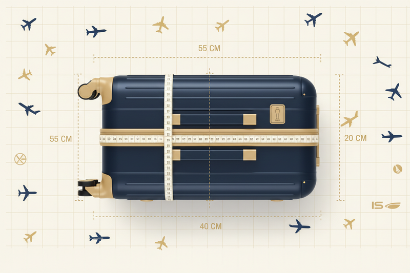 Dimensions bagage cabine : tableau complet par compagnie (2026)