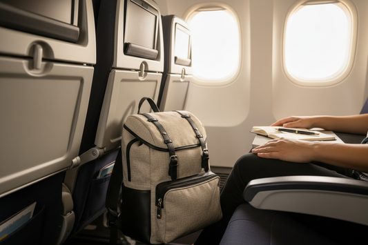 scène de voyage avec une ambiance sereine sac a  dos voyage cabine voyager sans frais bagage