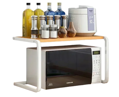 etagere micro onde chic étagère micro onde robuste acier  étagère micro onde design moderne étagère micro onde avec rangement intégré étagère micro onde sur mesure étagère pour four posé sur le plan de travail étagère de comptoir cuisine pratique étagère gain de place pour four à micro-ondes