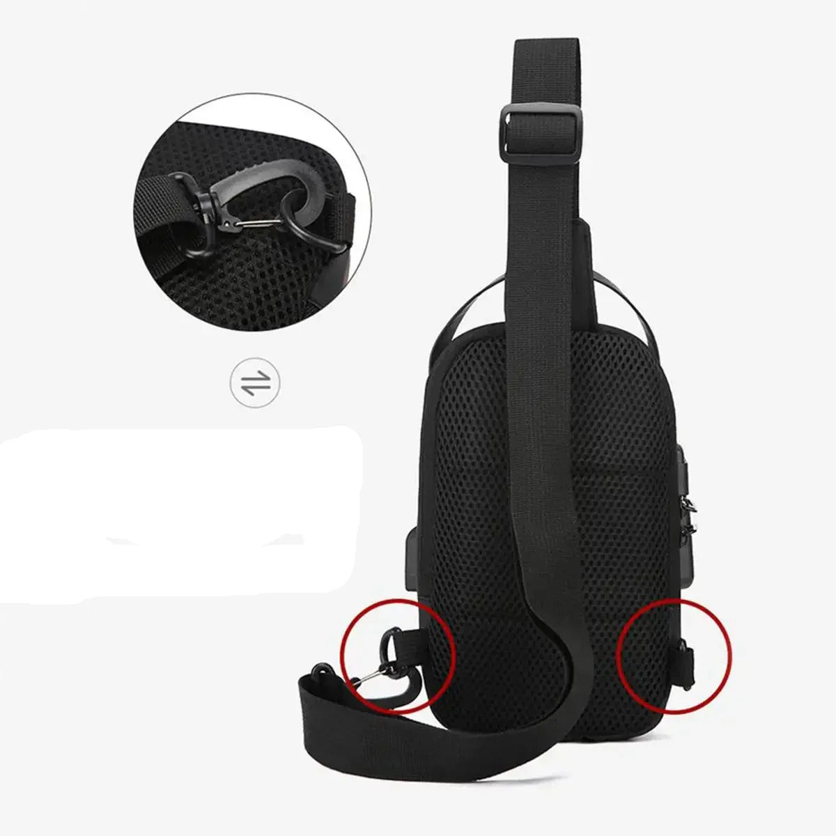 Sac de Poitrine Anti-vol VaultPack™ | Code Secret + Port USB | Homme & Femme. Idéal pour le voyage et la ville. Livraison gratuite ! Achetez-le en confiance.