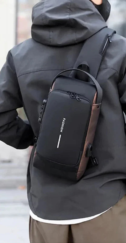 Sac de Poitrine Anti-vol VaultPack™ | Code Secret + Port USB | Homme & Femme. Idéal pour le voyage et la ville. Livraison gratuite ! Achetez-le en confiance.