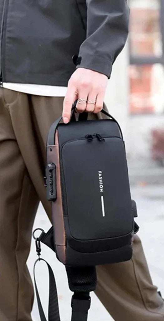 Sac de Poitrine Anti-vol VaultPack™ | Code Secret + Port USB | Homme & Femme. Idéal pour le voyage et la ville. Livraison gratuite ! Achetez-le en confiance.