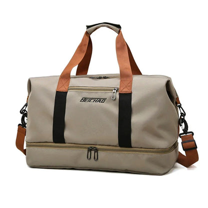 Sac de voyage AeroFlex™ grand volume avec compartiment chaussures, sac de sport et voyage cabine polyvalent en tissu Oxford résistant, idéal week-end et déplacements professionnels