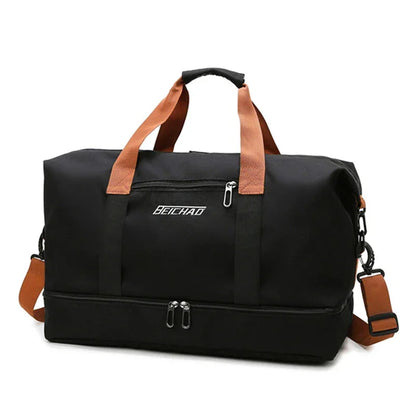 Sac de voyage AeroFlex™ grand volume avec compartiment chaussures, sac de sport et voyage cabine polyvalent en tissu Oxford résistant, idéal week-end et déplacements professionnels