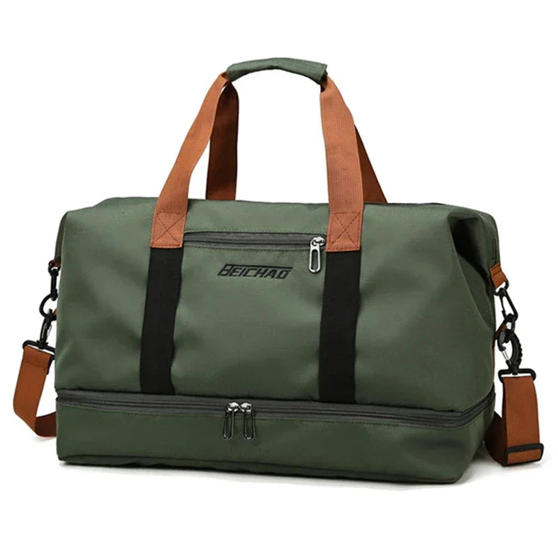 Sac de voyage AeroFlex™ grand volume avec compartiment chaussures, sac de sport et voyage cabine polyvalent en tissu Oxford résistant, idéal week-end et déplacements professionnels
