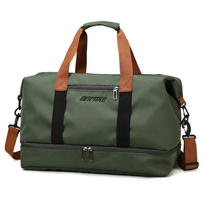 Sac de voyage AeroFlex™ grand volume avec compartiment chaussures, sac de sport et voyage cabine polyvalent en tissu Oxford résistant, idéal week-end et déplacements professionnels