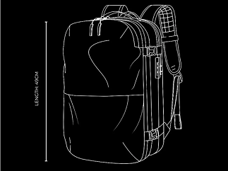 Sac a dos compression sous vide | Évasion Slim™ - Rangement Chic