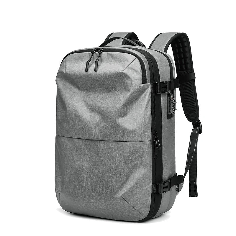 Sac à dos compression sous vide aero sac gris clair, rangement voyage cabine pratique