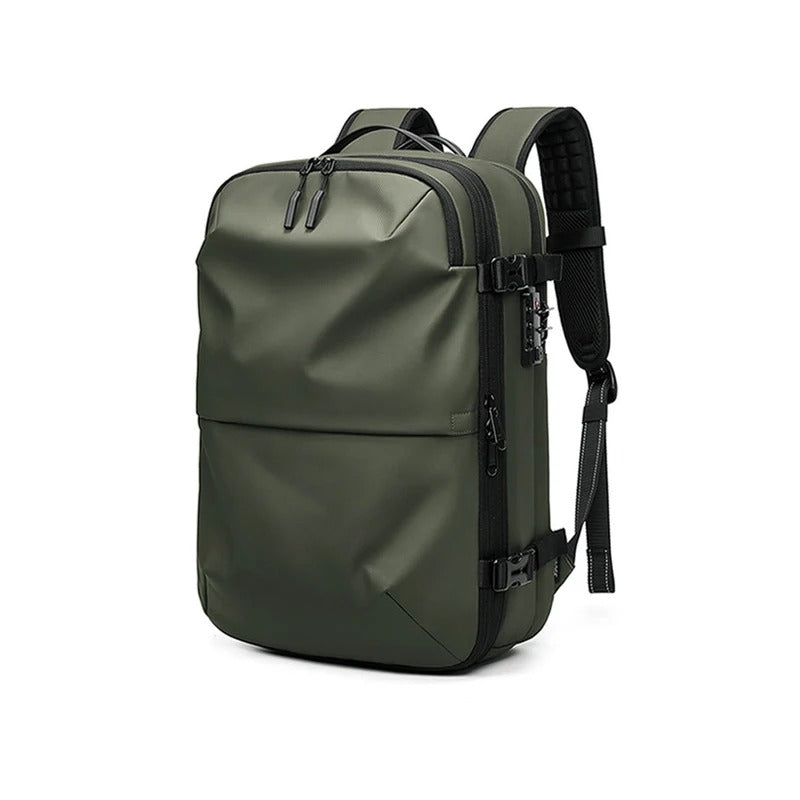 Sac à dos compression sous vide Aero Sac Evasion Slim vert pratique pour voyage organisé