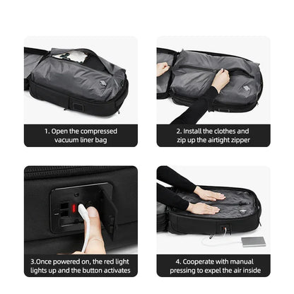 Sac voyage compression sous vide  VacuRoll RangementChic elegant pratique