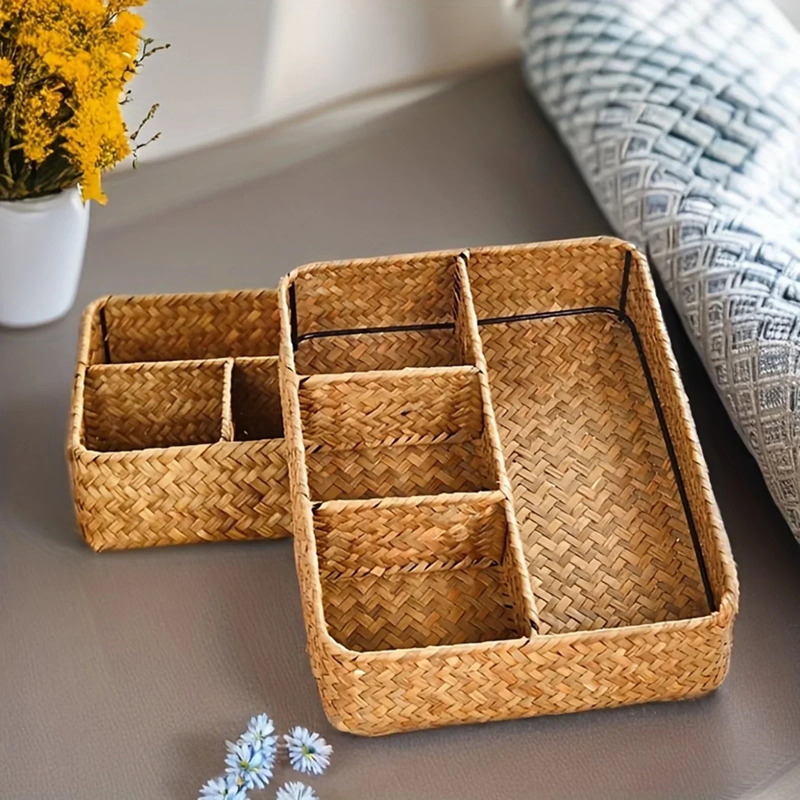 Paniers en osier pour rangement | QuadraBaskets™ - Rangement Chic