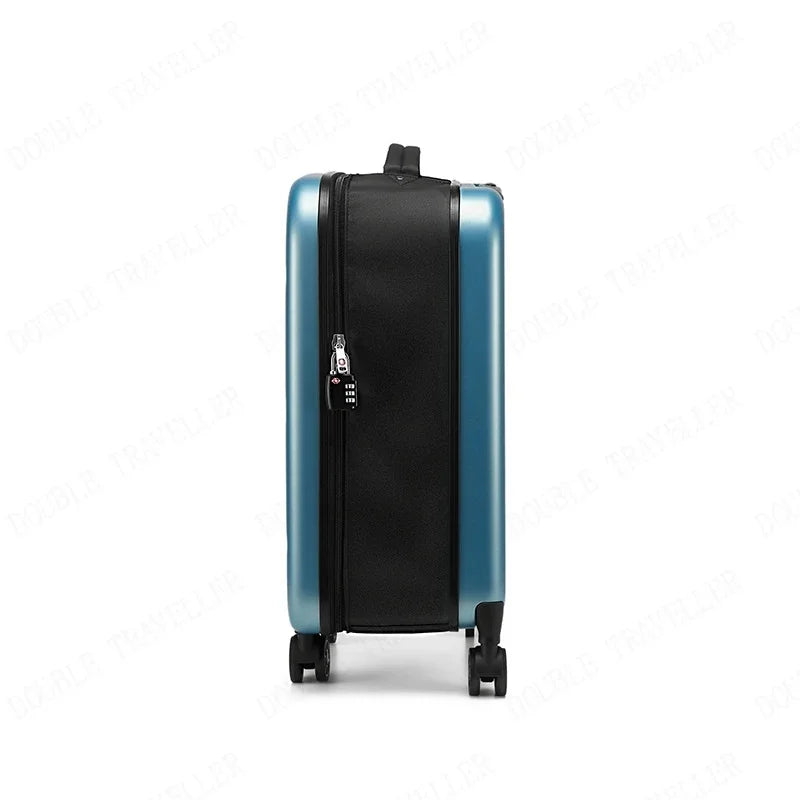 Valise cabine FlexRoll 20 pouces à roulettes pliable, bagage cabine léger de voyage en ABS et PC haute résistance, valise cabine à roulette pliable avec structure renforcée, capacité 45 litres extensible, épaisseur pliée 9 cm et extension jusqu’à 23 cm, valise de voyage compacte avec roues 360 degrés silencieuses, trolley cabine maniable et stable, verrouillage sécurisé par mot de passe, small cabin trolley case idéal avion, carry on luggage 20 inch conforme bagage cabine, valise cabine moderne pour city