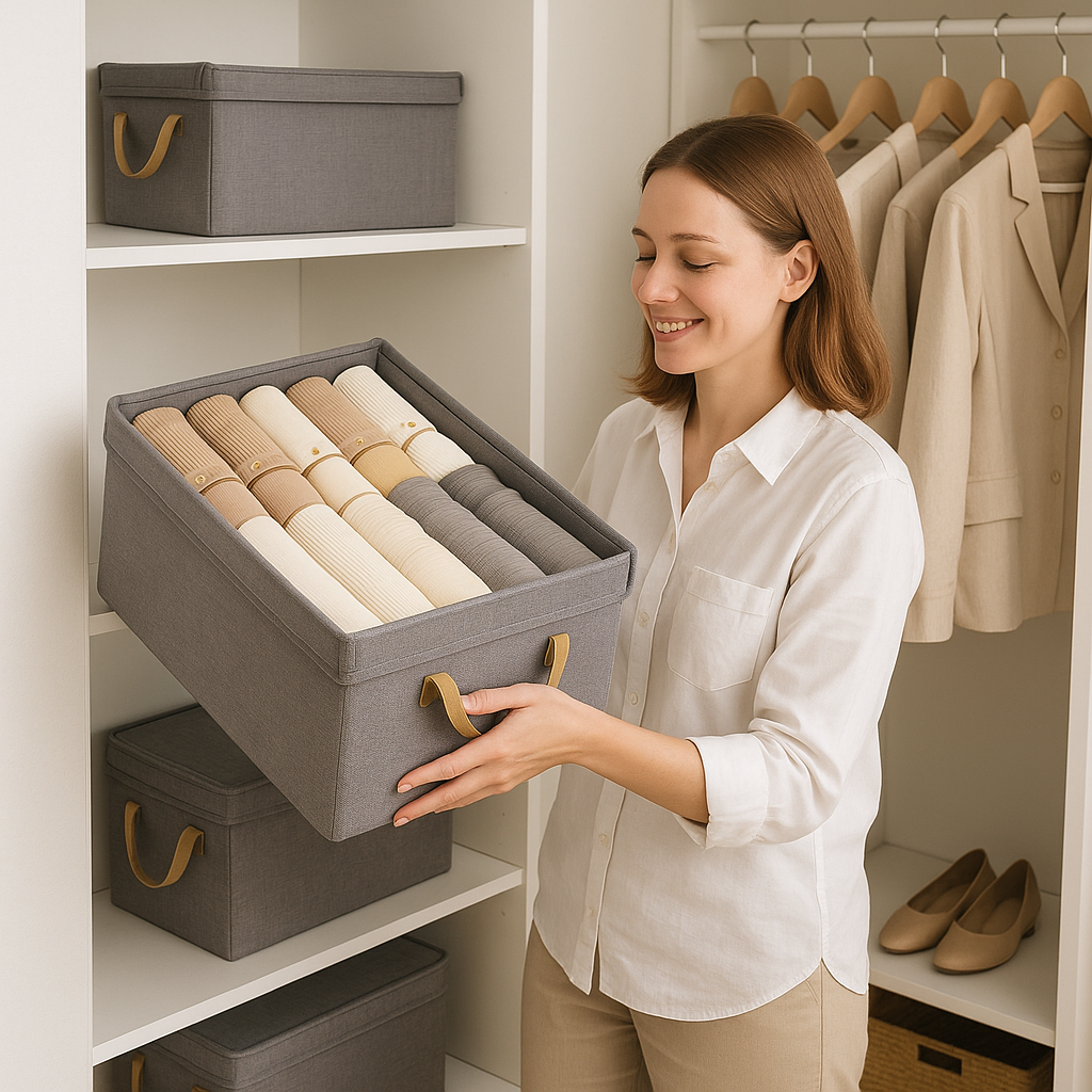 Boite de rangement en tissu | Élégance Box™ - Rangement Chic