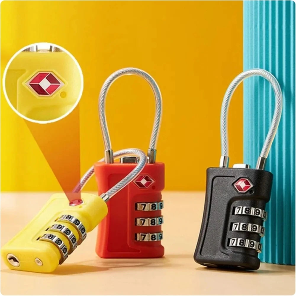 Cadenas TSA pour valise disponible en plusieurs couleurs avec code a 3 chiffres