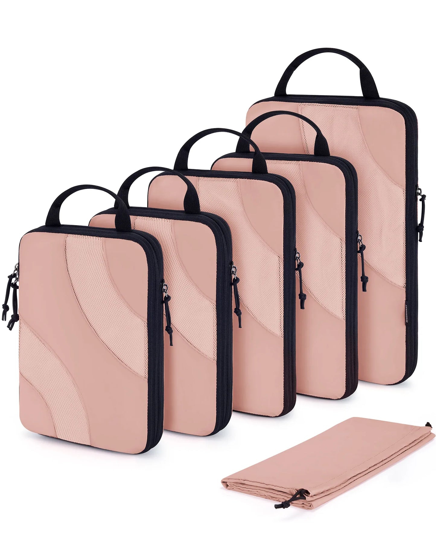 Cubes de compression pour valise et bagage, organisateur de voyage léger avec sac chaussures, rangement optimisé des vêtements