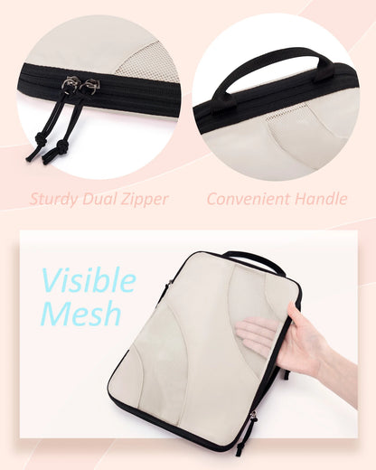 Cubes de compression pour valise et bagage, organisateur de voyage léger avec sac chaussures, rangement optimisé des vêtements