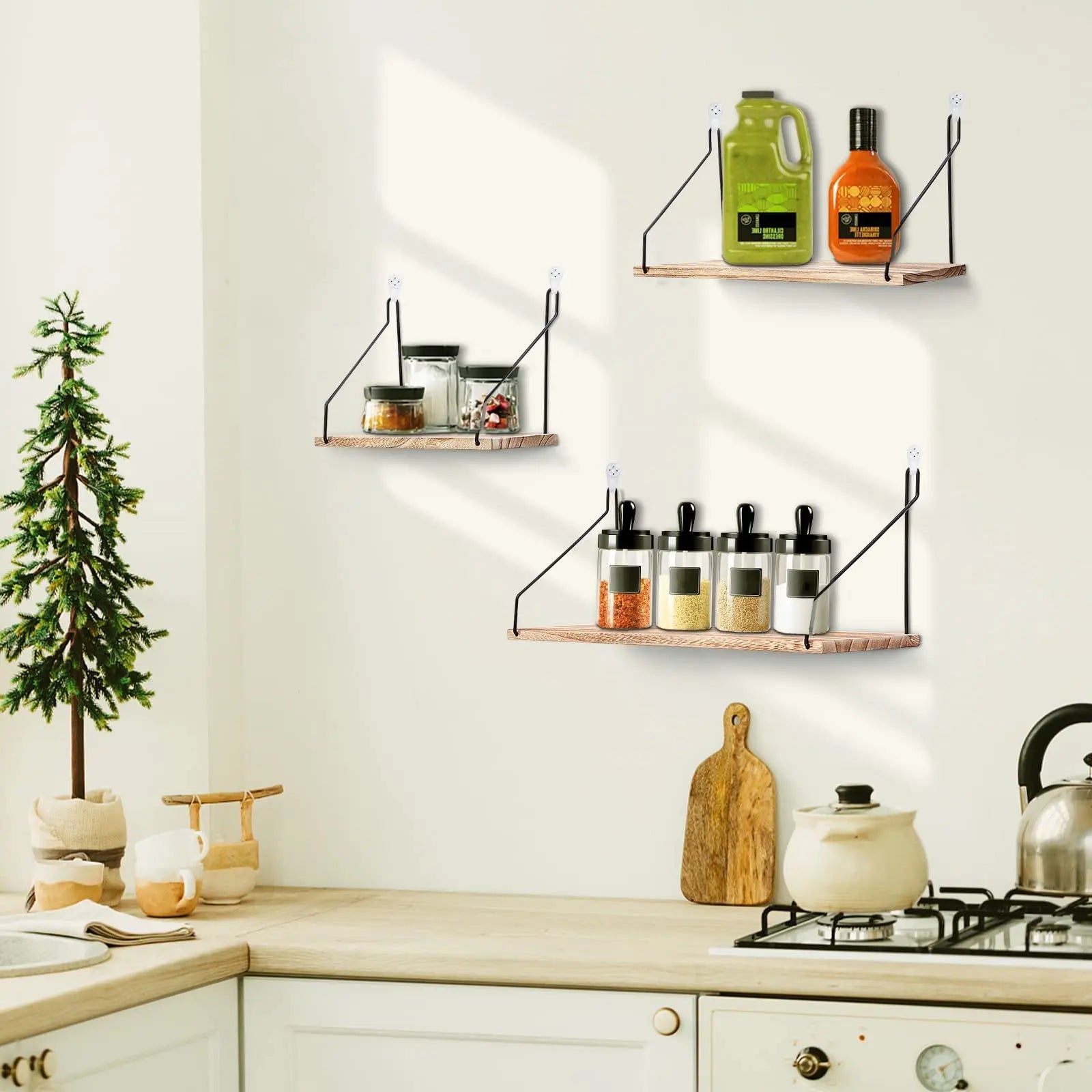 Étagère murale bois | Mur Harmonie™ - Rangement Chic