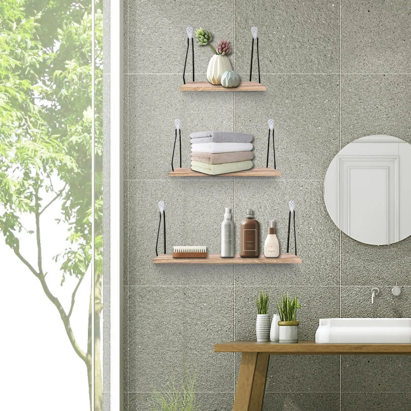 Étagère murale bois | Mur Harmonie™ - Rangement Chic
