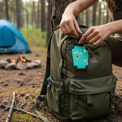 Étiquette bagage en silicone colorée et résistante pour valise et sac, avec carte d’identification protégée, attache sécurisée, design dessin animé enfant ou style élégant adulte, idéale pour voyage avion, train et déplacements en famille.