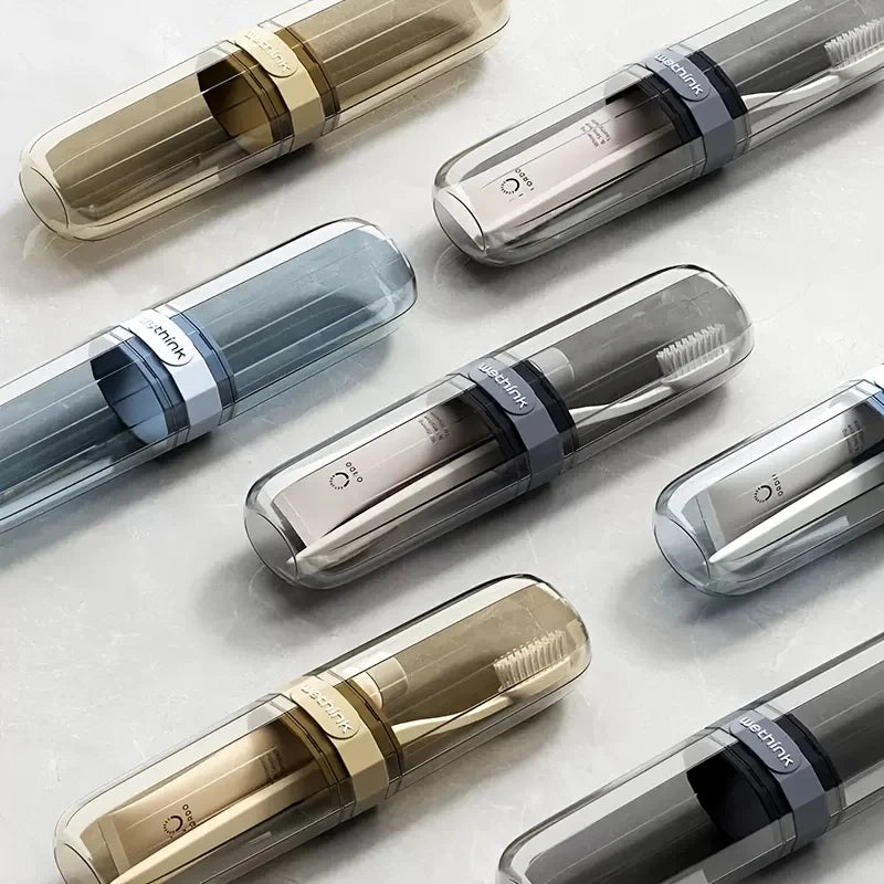 etui brosse a dent portable pour voyage avec rangement hygienique et format valise cabine
