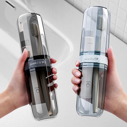 etui brosse a dent portable pour voyage avec rangement hygienique et format valise cabine
taille