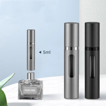 flacon voyage parfum rechargeable en verre 8ml avec pompe spray atomiseur portable conteneur cosmetique vide mini bouteille parfum pour avion et deplacement