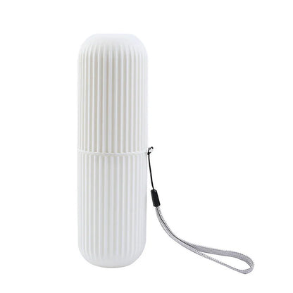Etui brosse a dents de voyage CleanBox, boite portable en PP alimentaire pour brosse a dents et dentifrice, design compact leger avec gobelet integre. Accessoire hygiene pour voyage, camping, sac a dos, rangement salle de bain. Etui brosse a dents homme femme, anti-poussiere, 4 couleurs, ideal pour organiser son kit de toilette en deplacement