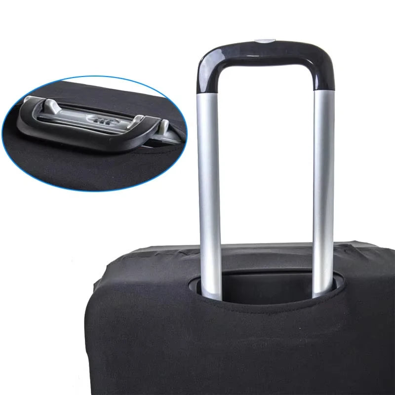 Housse pour valise FlexiGuard extensible protégeant efficacement les bagages contre rayures, saleté et usure lors des voyages en avion ou en train
