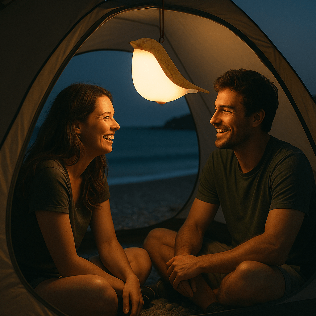Lampe de chevet tactile | TouchBird™ - Rangement Chic