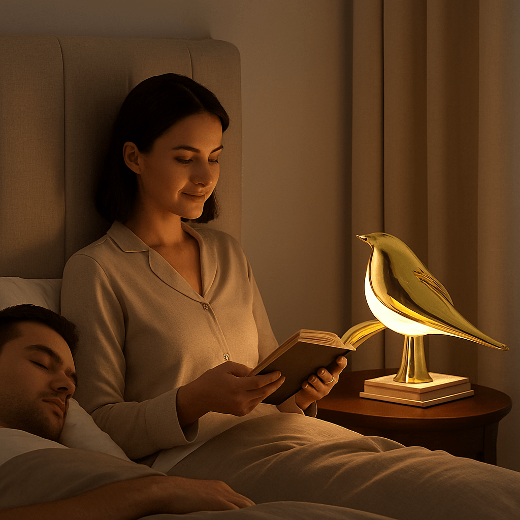 Lampe de chevet tactile | TouchBird™ - Rangement Chic