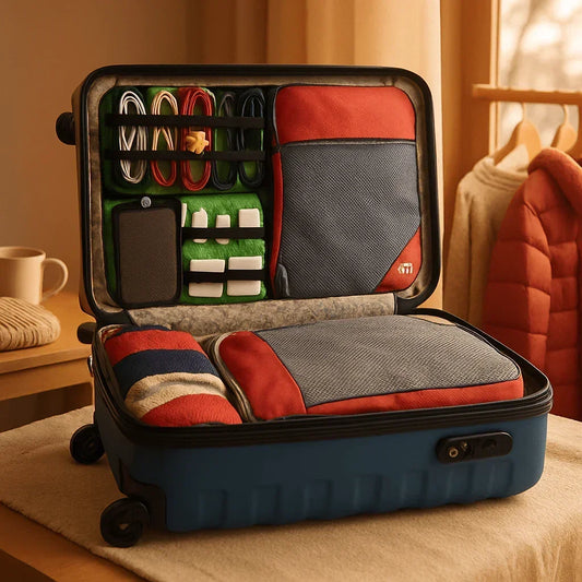 Organisateur De Valise Grand Fusion Housewares - Système Suspendu Portable Pour Bagages Et Voyage