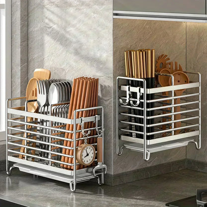 porte-ustensiles de cuisine mural sans perçage, support d’ustensiles de cuisine en acier inoxydable, porte-couverts mural design moderne, organisateur d’ustensiles de cuisine gain de place, porte-ustensiles de cuisine pour petits espaces, support mural de cuisine inox avec crochets, porte-ustensiles mural élégant effet inox, rangement mural pour ustensiles de cuisine compact, support cuisine sans vis ni colle inox, porte-ustensiles cuisine adhésif sans perçage, porte-ustensiles cuisine suspendu design, orga