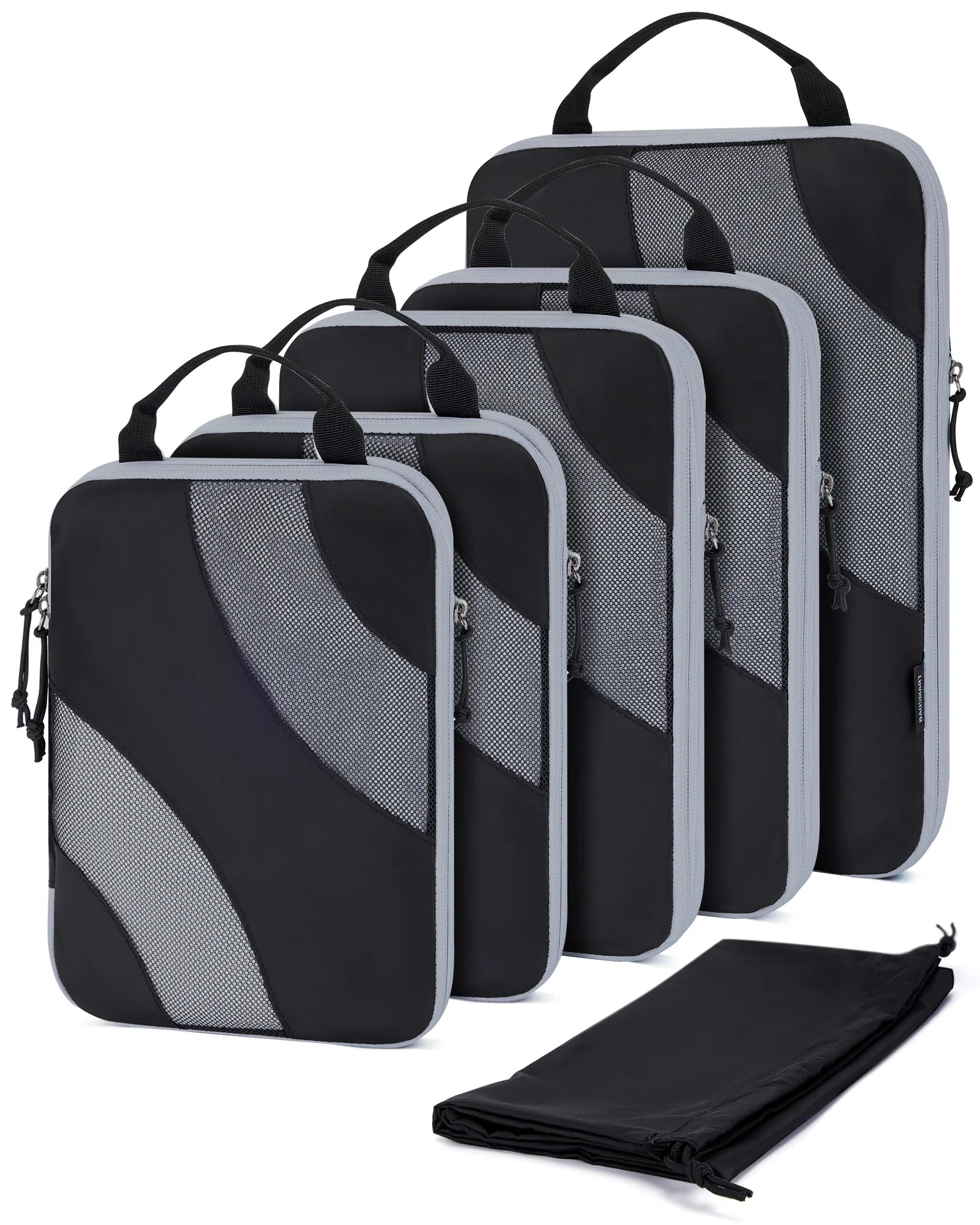 Cubes de compression pour valise et bagage, organisateur de voyage léger avec sac chaussures, rangement optimisé des vêtements