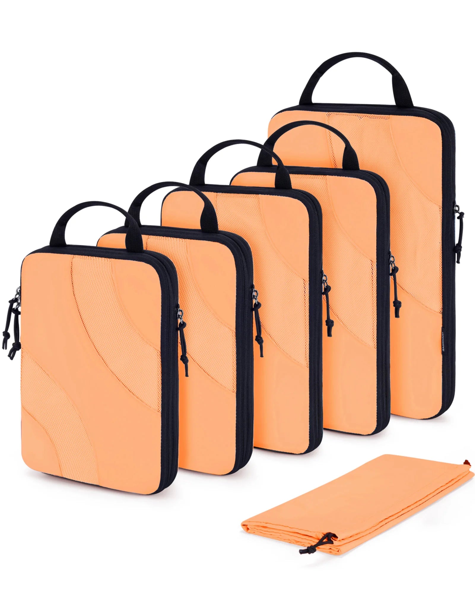 Organisateur de valise compressible avec cubes de rangement pour vêtements, gain de place jusqu’à 60 %, idéal voyage cabine et long séjour