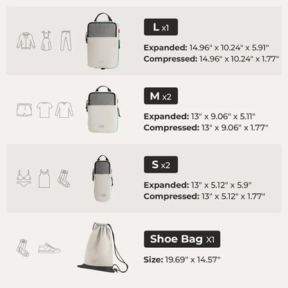 Organisateur de voyage pour valise extensible et compressible accessoires de rangement haute qualité pour voyages courts et longs