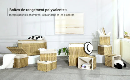 Panier à linge osier | EcoTress™ - Rangement Chic