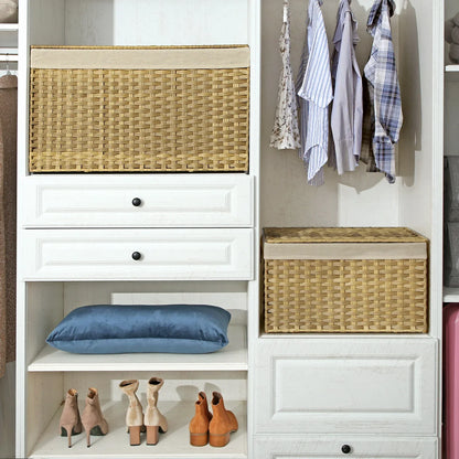 Panier à linge osier | EcoTress™ - Rangement Chic