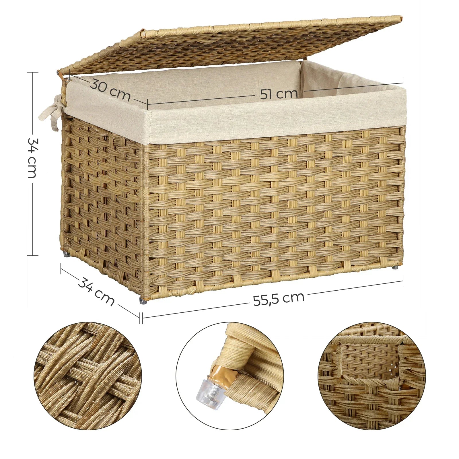 Panier à linge osier | EcoTress™ - Rangement Chic