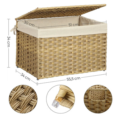 Panier à linge osier | EcoTress™ - Rangement Chic