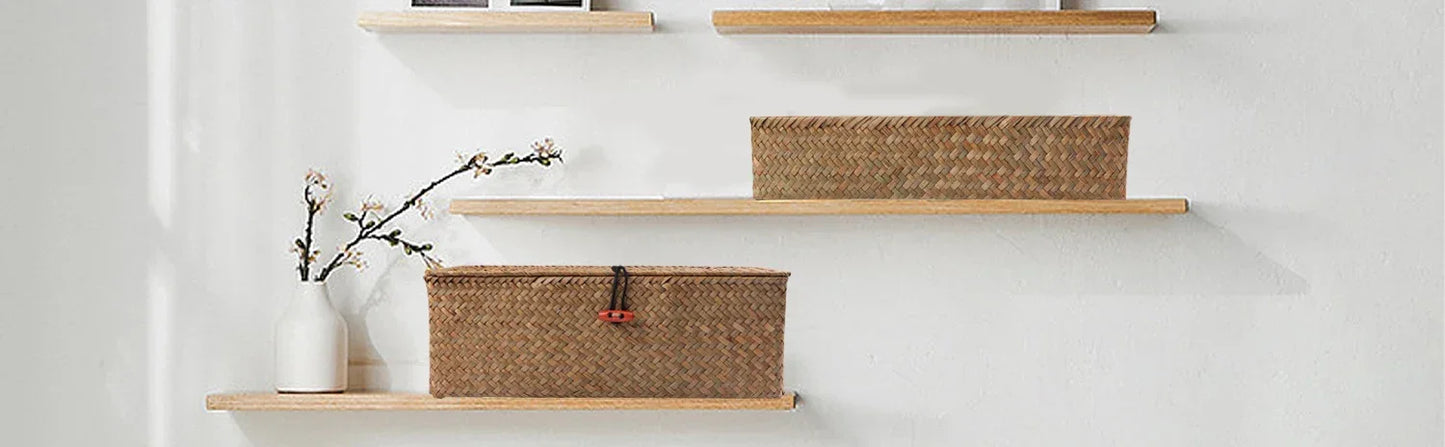 Panier en osier avec couvercle | OsierBox™ - Rangement Chic