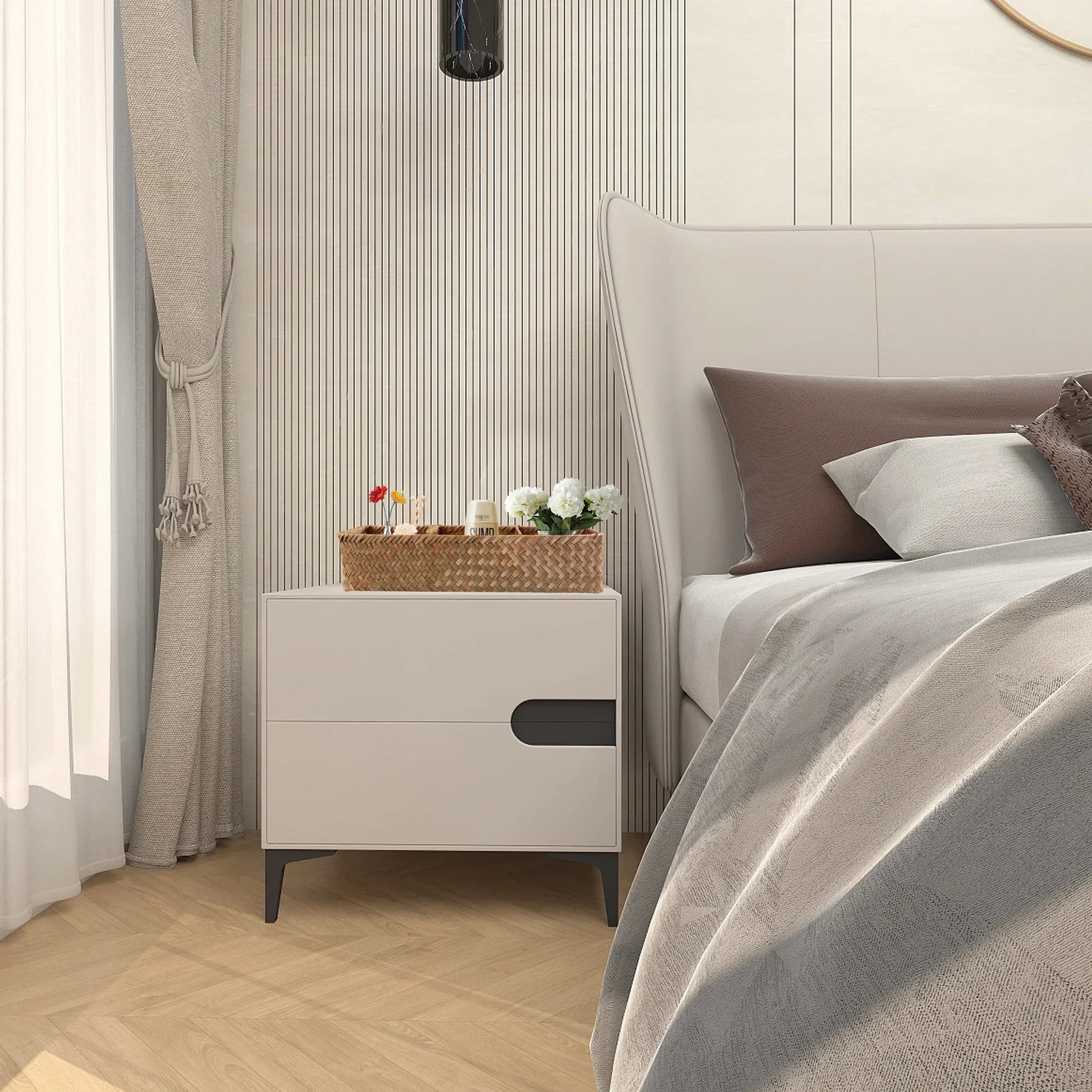 Panier en osier avec couvercle | OsierBox™ - Rangement Chic