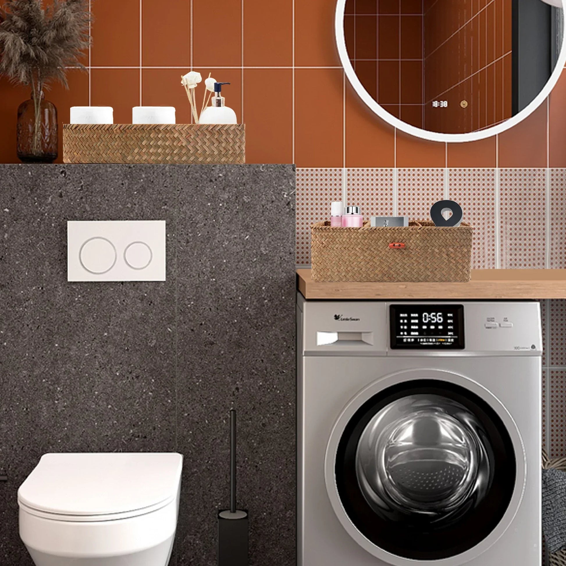 Panier en osier avec couvercle | OsierBox™ - Rangement Chic