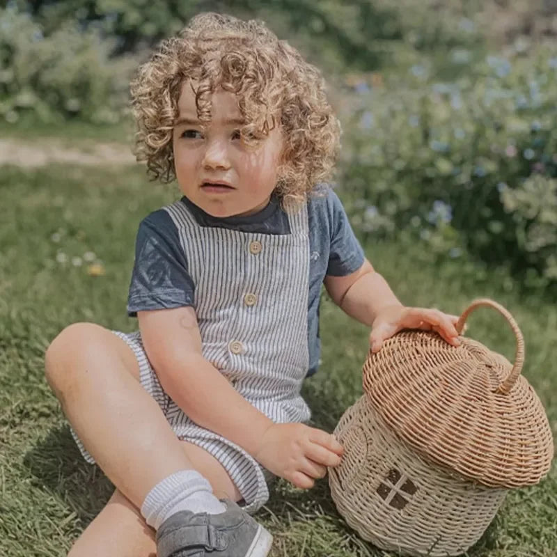 Panier en osier champignon | MushRoomia™ - Rangement Chic