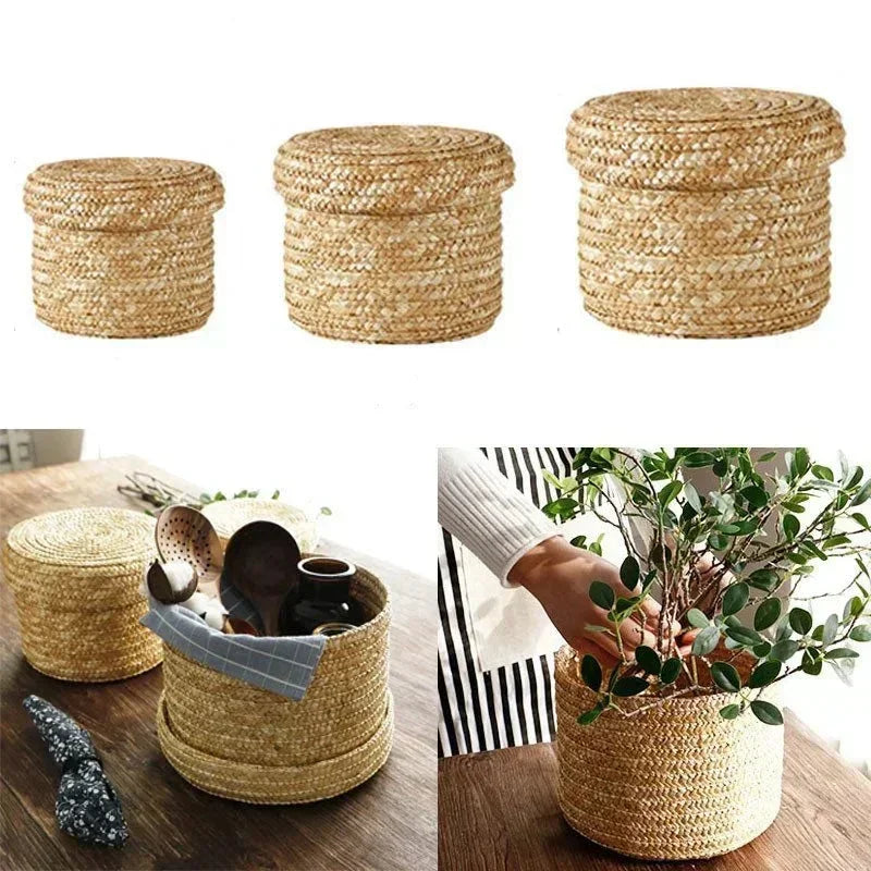 Panier en osier | NaturaNest™ - Rangement Chic Panier en osier avec couvercle panier en osier, panier osier rangement maison, corbeille vannerie naturelle, panier wicker pour plantes, solution rangement osier intérieur, panier en osier deco maison, corbeille osier durable, vannerie pour rangement, panier osier polyvalent, rangement en wicker naturel