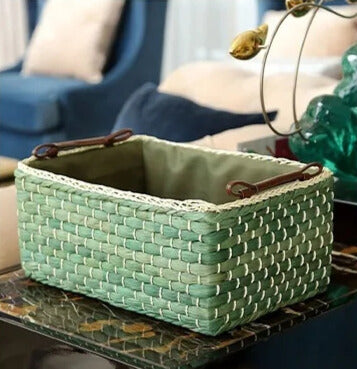 Panier rangement en fibres naturelles Verdea rangementchic.com panier osier écologique