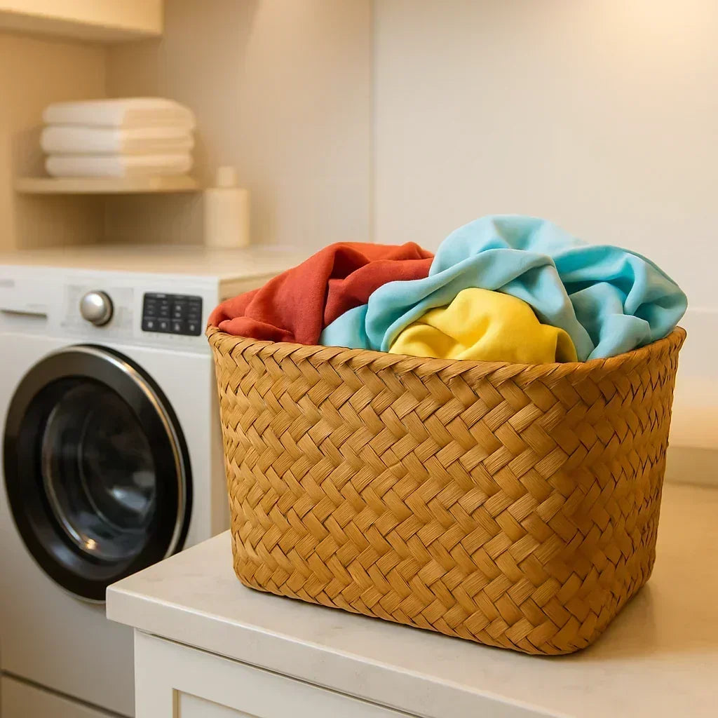 panier en osier, panier osier rangement bureau, corbeille vannerie naturelle, panier jonc de mer deco, solution rangement osier bureau, panier en osier pour cosmétiques, corbeille osier durable, vannerie pour organisation, panier osier cadeau original, rangement en jonc de mer